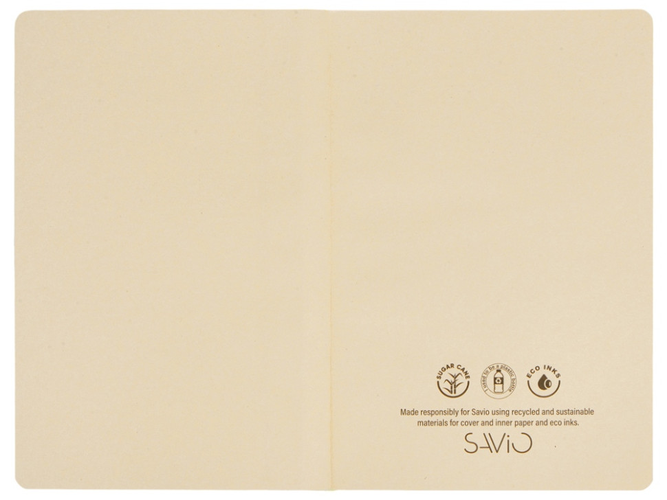 Блокнот А5 из переработанного тростника и RPET Adiantum