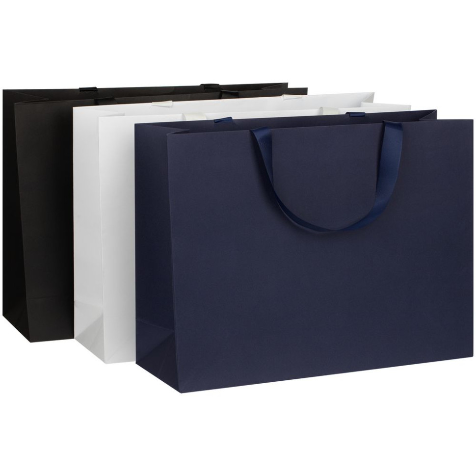 Пакет бумажный Manilla L, синий Пакет бумажный Manilla L, синий