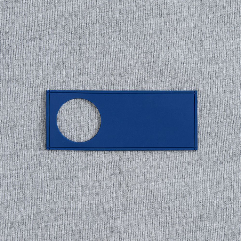 Лейбл из ПВХ с вырубкой «Круг», синий