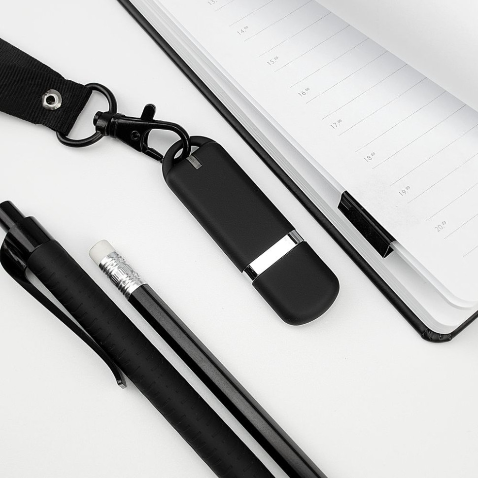 Флешка Memo, 16 Гб, черная Флешка Memo, 16 Гб, черная