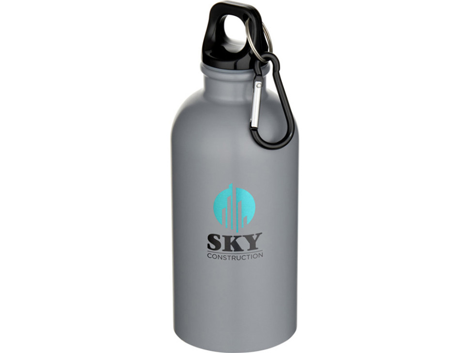 Бутылка для воды Oregon, переработанная сталь, 400 мл