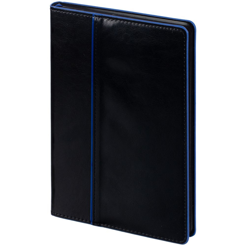 Ежедневник Alanis, недатированный, черный с синим Ежедневник Alanis, недатированный, черный с синим