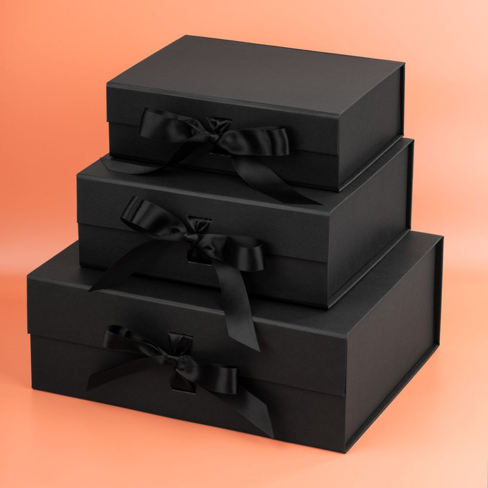 Коробка складная Rusetti, L, черная Коробка складная Rusetti, L, черная