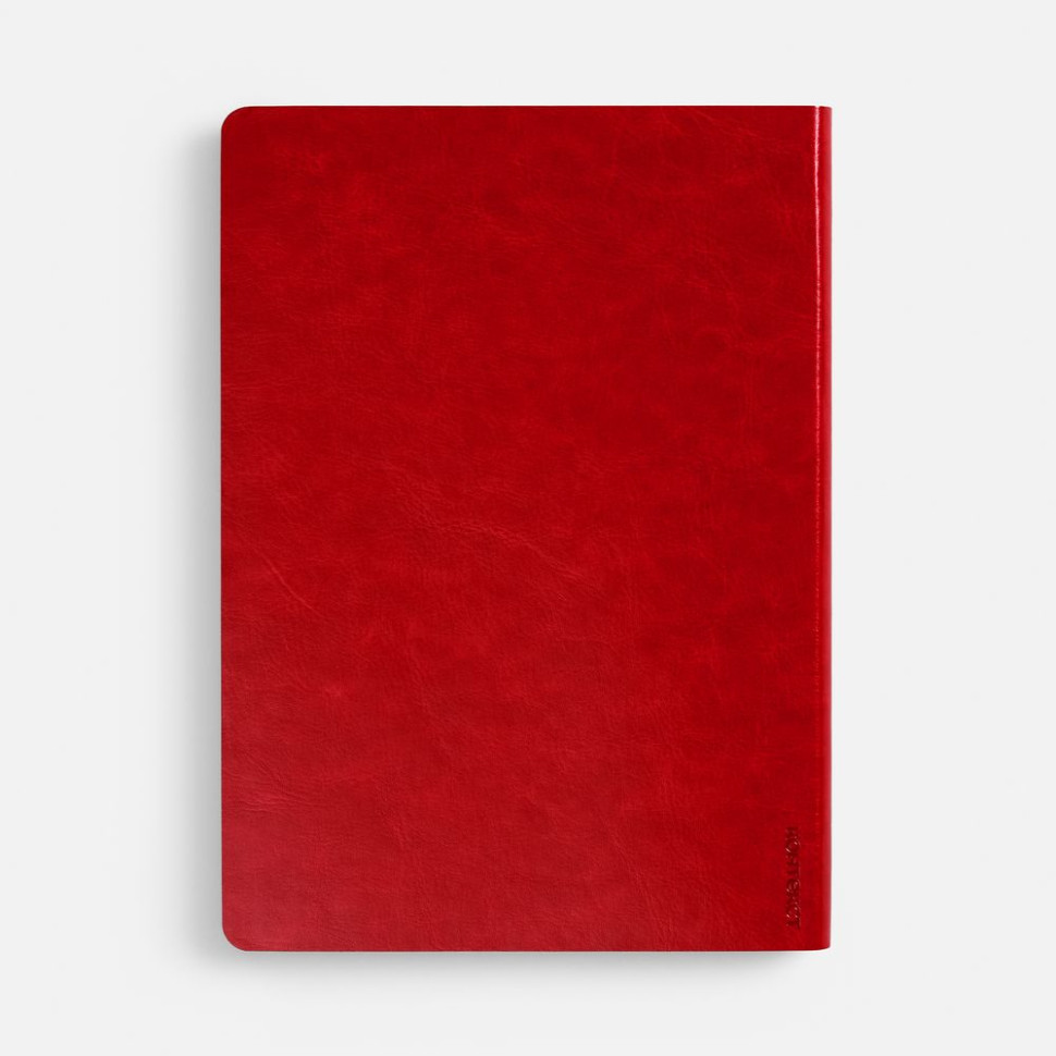 Ежедневник Nebraska Flex, недатированный, красный с золотистым