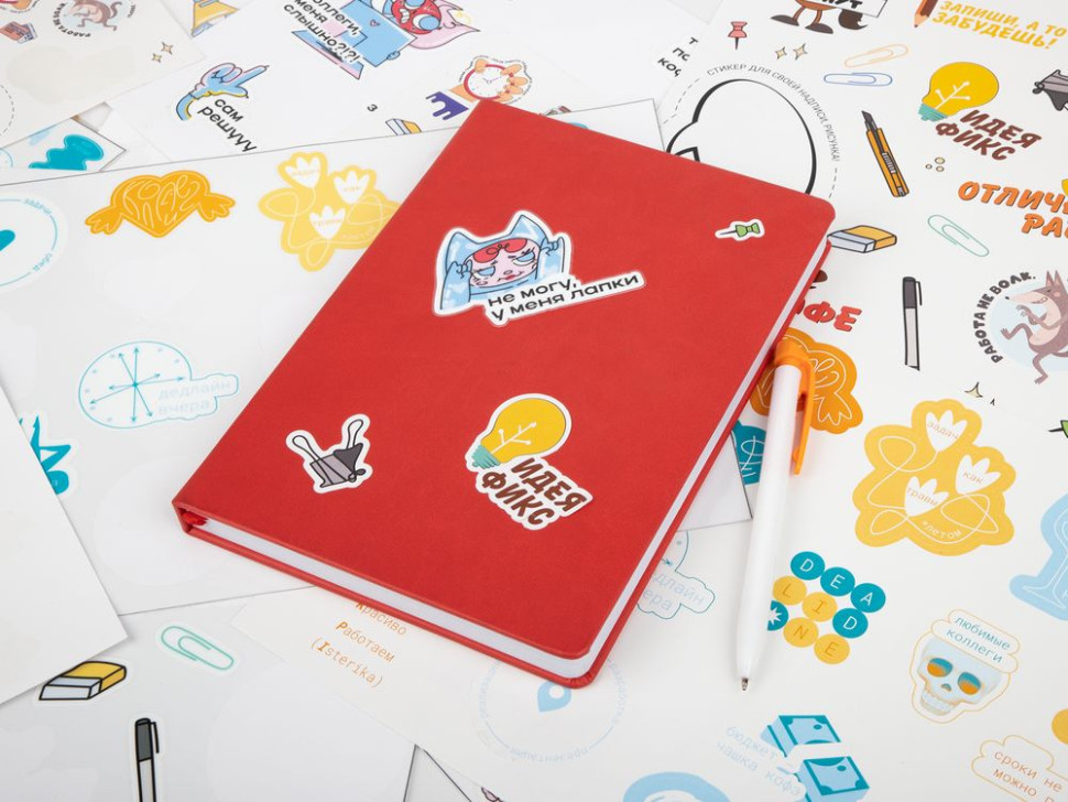 Наклейки из ПВХ Sticker Pack на заказ, S