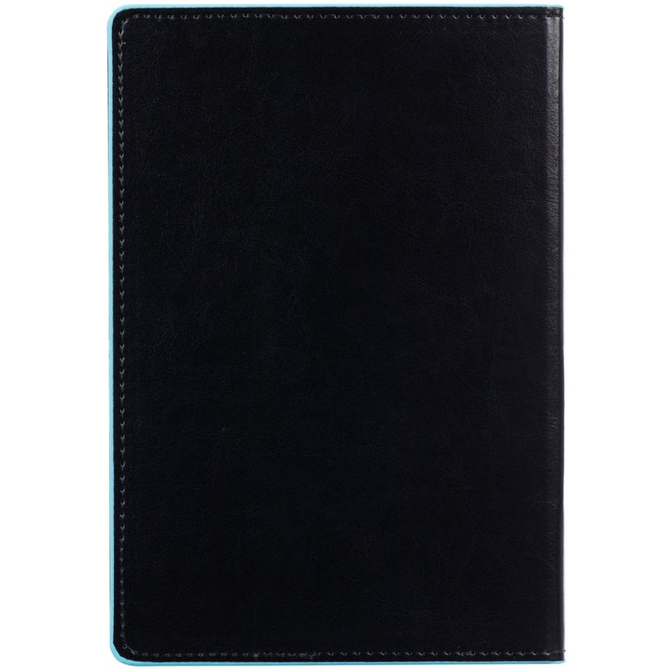 Ежедневник Alanis, недатированный, черный с голубым Ежедневник Alanis, недатированный, черный с голубым