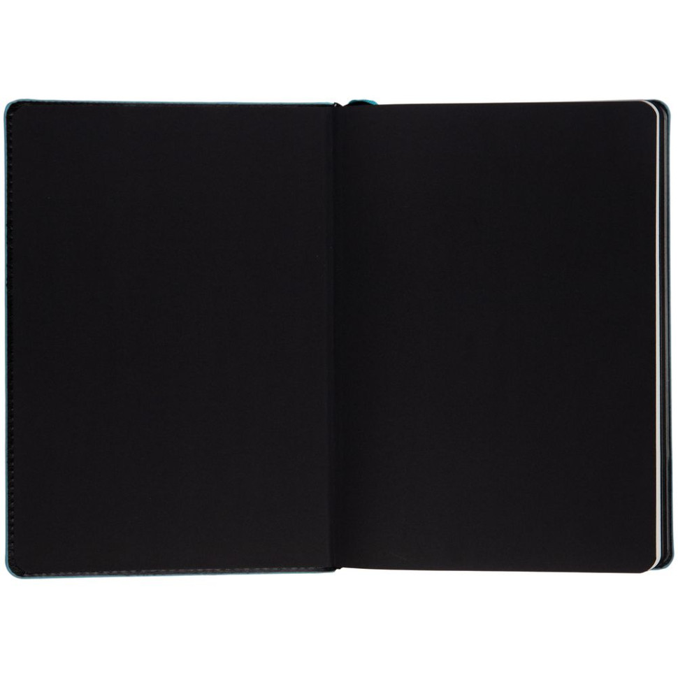 Ежедневник Alanis, недатированный, черный с голубым Ежедневник Alanis, недатированный, черный с голубым