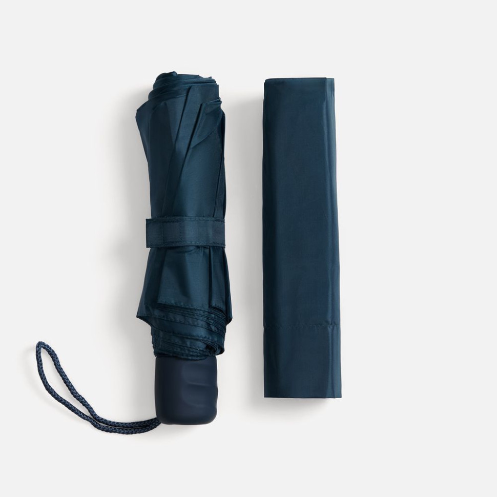 Зонт складной Basic, темно-синий Зонт складной Basic, темно-синий