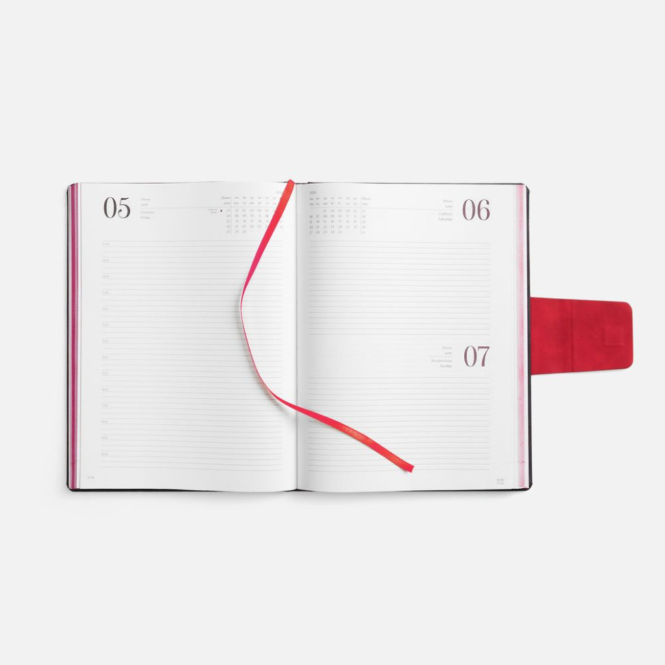 Ежедневник Grande Strap на заказ, датированный, темно-серый Ежедневник Grande Strap на заказ, датированный, темно-серый