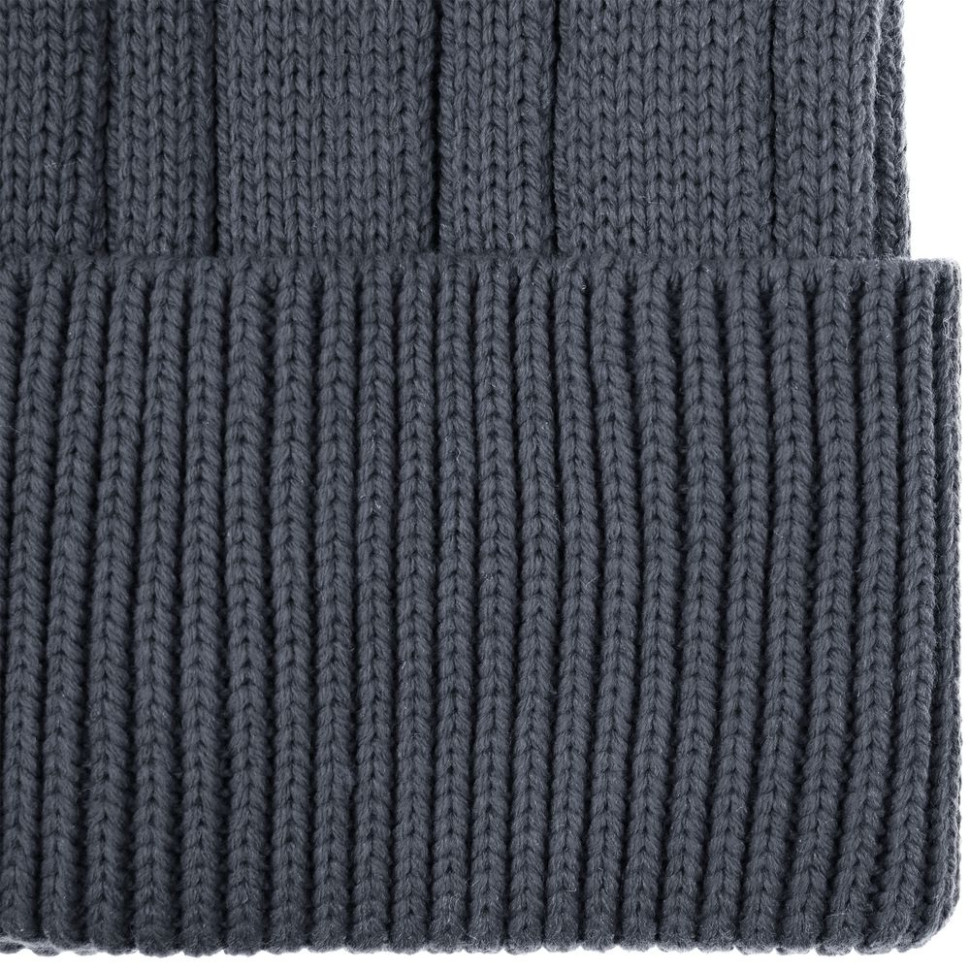 Шапка Knit Beat, серая (графит) Шапка Knit Beat, серая (графит)