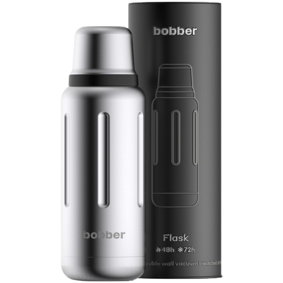 Термос Flask 1000, вакуумный, стальной матовый Термос Flask 1000, вакуумный, стальной матовый