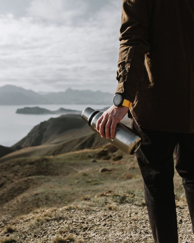 Термос Flask 1000, вакуумный, стальной матовый Термос Flask 1000, вакуумный, стальной матовый