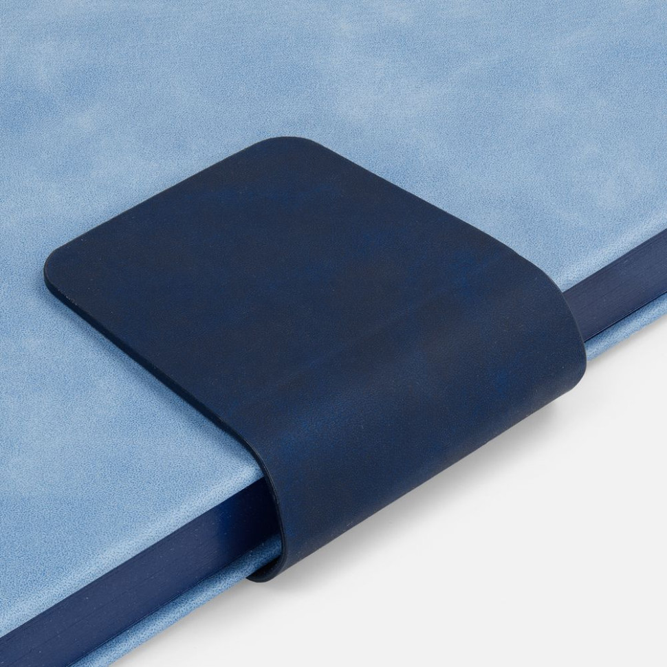 Ежедневник Grande Strap на заказ, датированный, голубой Ежедневник Grande Strap на заказ, датированный, голубой