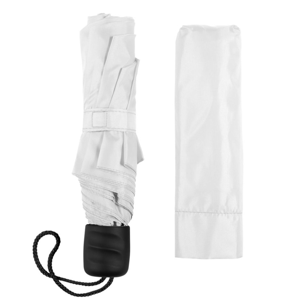 Зонт складной Basic, белый Зонт складной Basic, белый