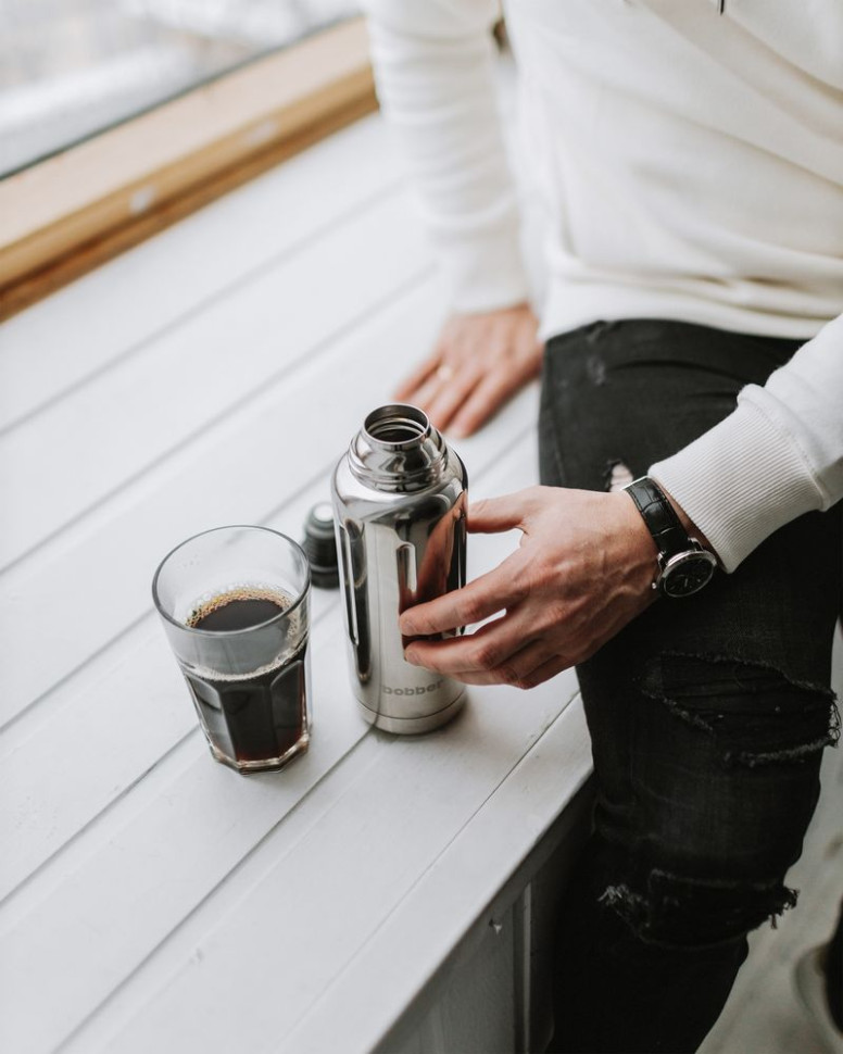 Термос Flask 470, вакуумный, стальной зеркальный Термос Flask 470, вакуумный, стальной зеркальный