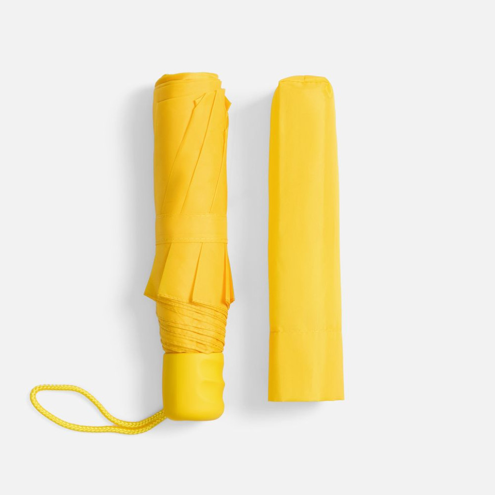 Зонт складной Basic, желтый Зонт складной Basic, желтый