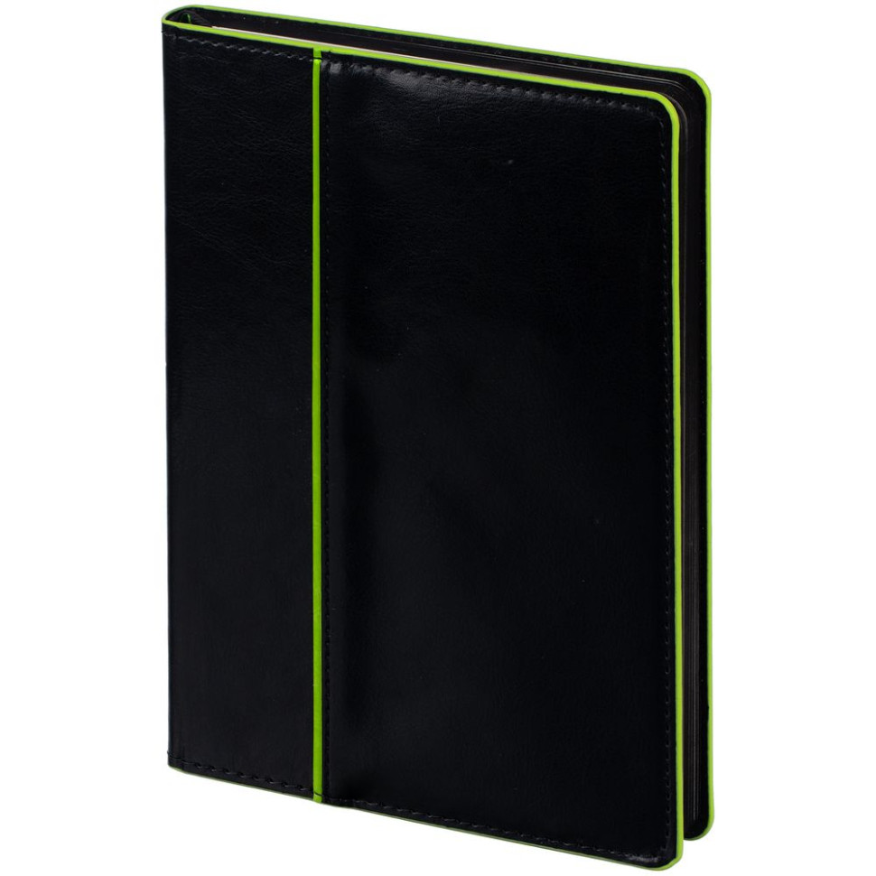 Ежедневник Alanis, недатированный, черный с зеленым Ежедневник Alanis, недатированный, черный с зеленым