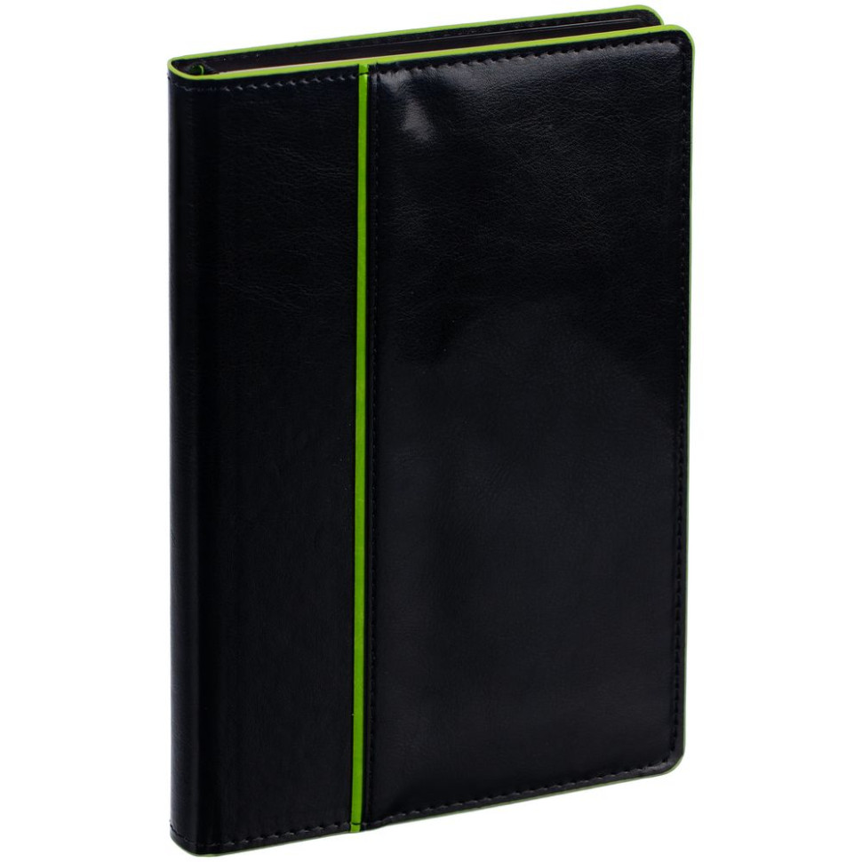 Ежедневник Alanis, недатированный, черный с зеленым Ежедневник Alanis, недатированный, черный с зеленым