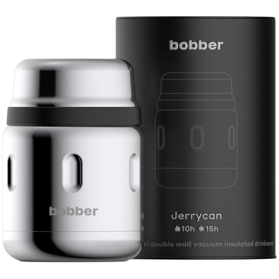 Термос для еды Jerrycan 470, вакуумный, стальной зеркальный Термос для еды Jerrycan 470, вакуумный, стальной зеркальный