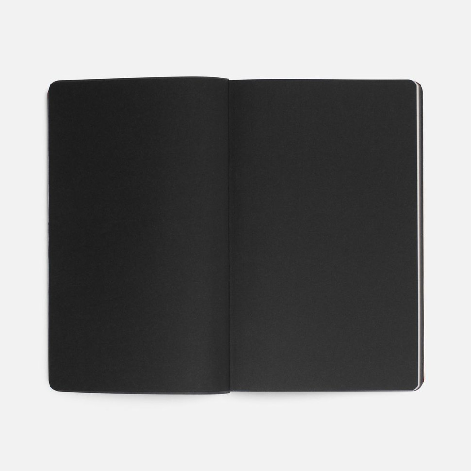 Ежедневник Trait, недатированный, черный с зеленым