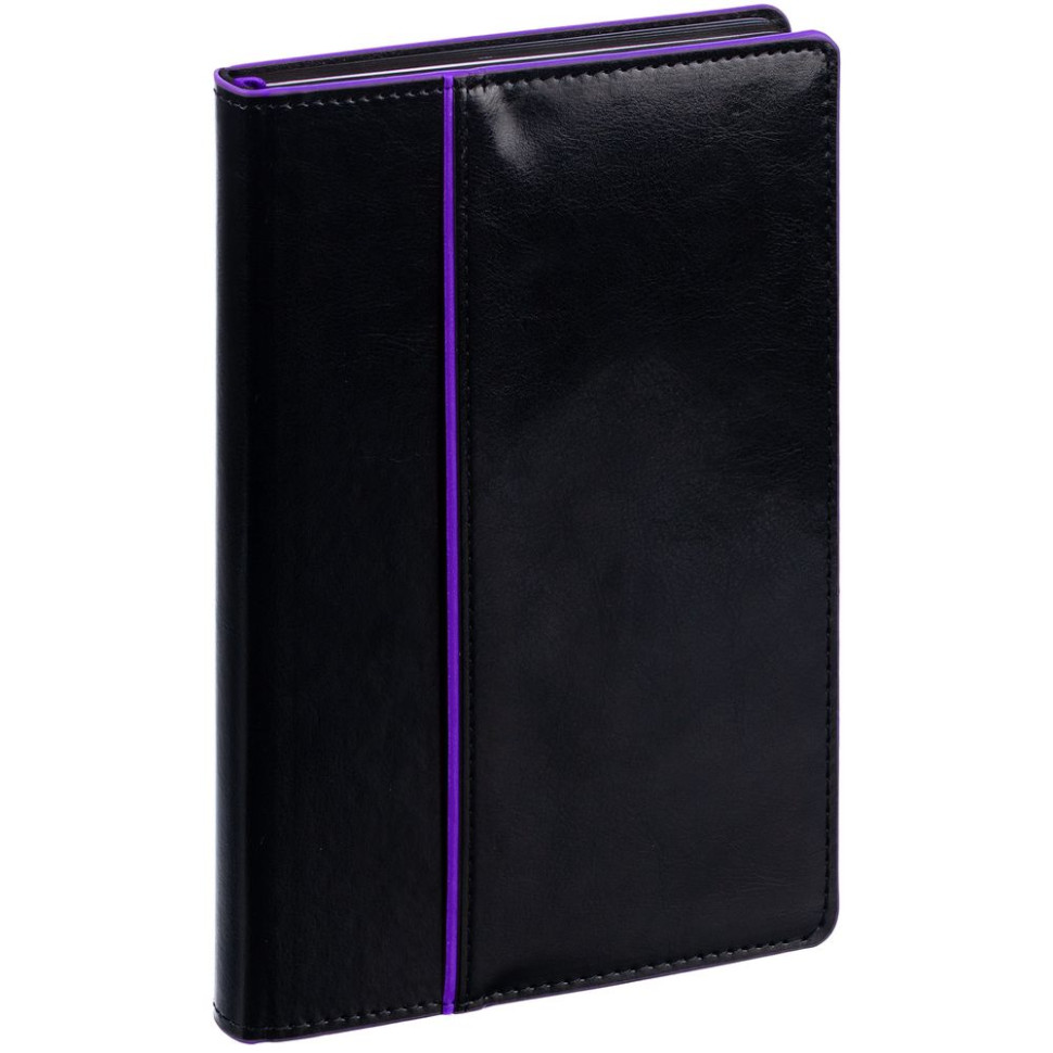 Ежедневник Alanis, недатированный, черный с фиолетовым Ежедневник Alanis, недатированный, черный с фиолетовым