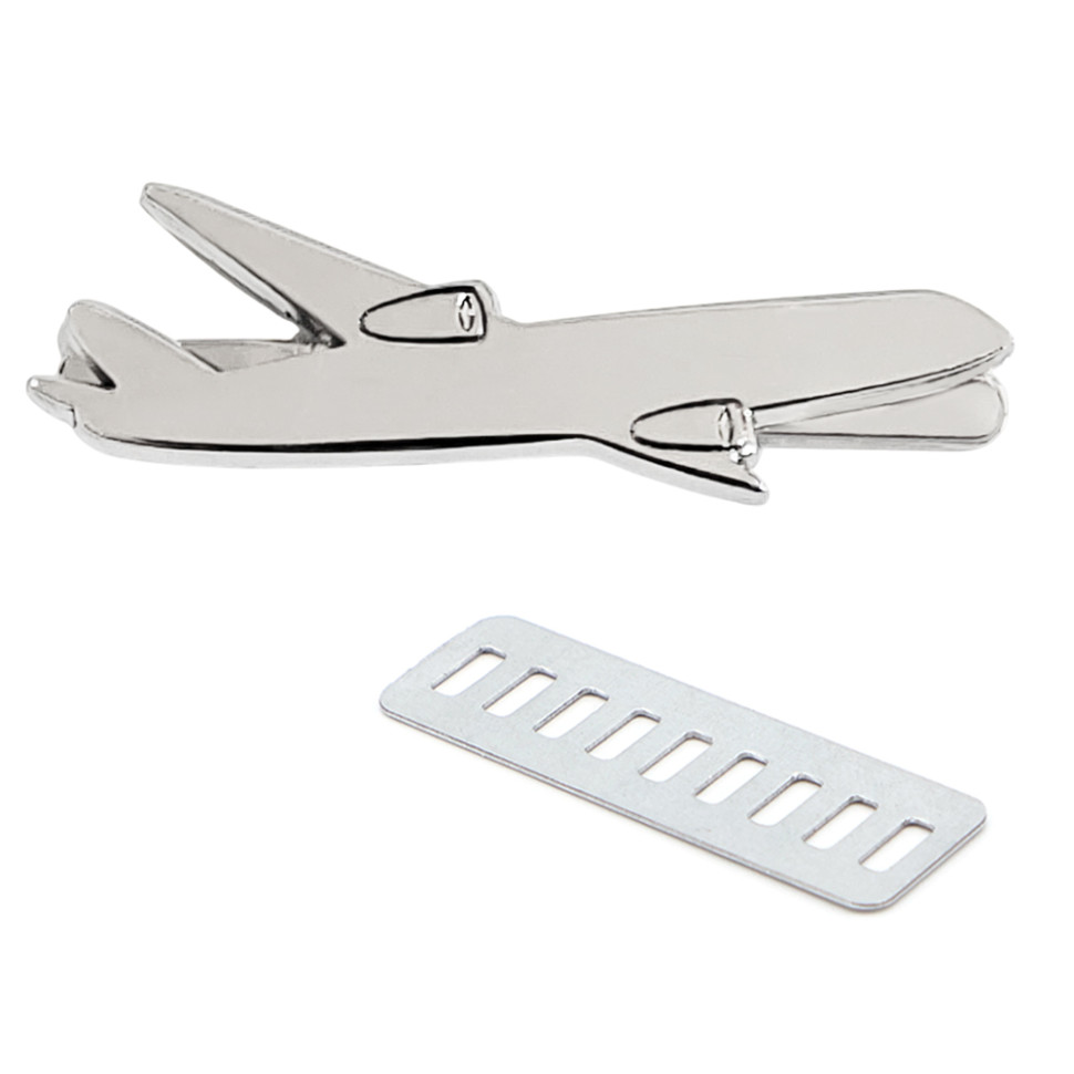 Несессер Колумб с шильдом - самолёт, чёрный