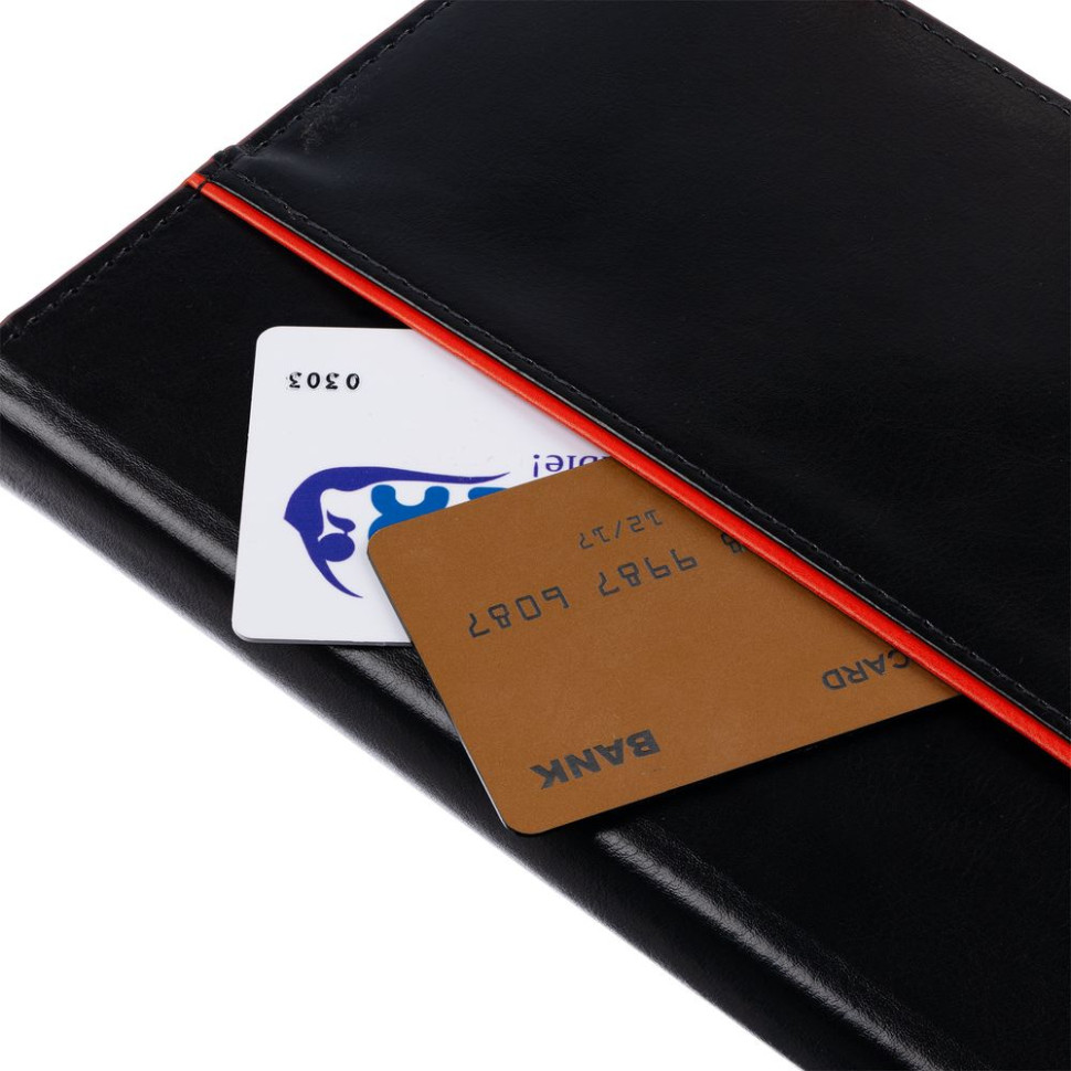 Ежедневник Alanis, недатированный, черный с красным Ежедневник Alanis, недатированный, черный с красным