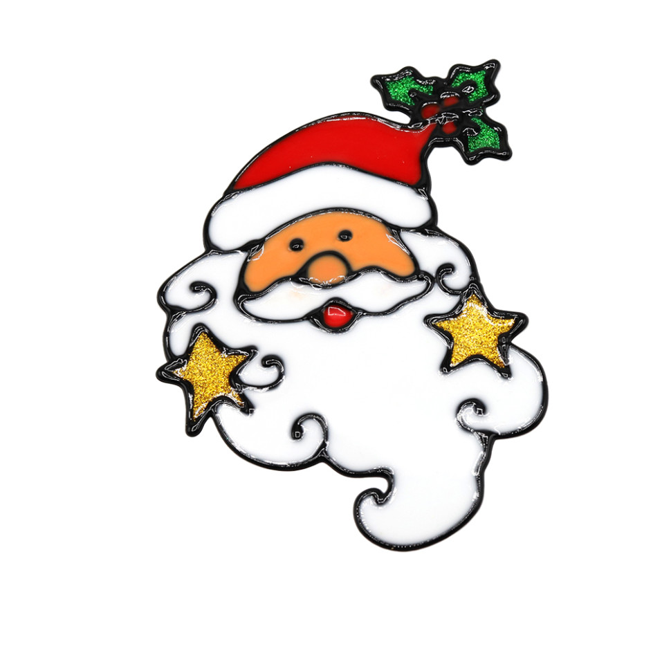 Наклейки на окна (пластиковые) (дед мороз 15*23) Наклейки на окна (пластиковые) (дед мороз 15*23)