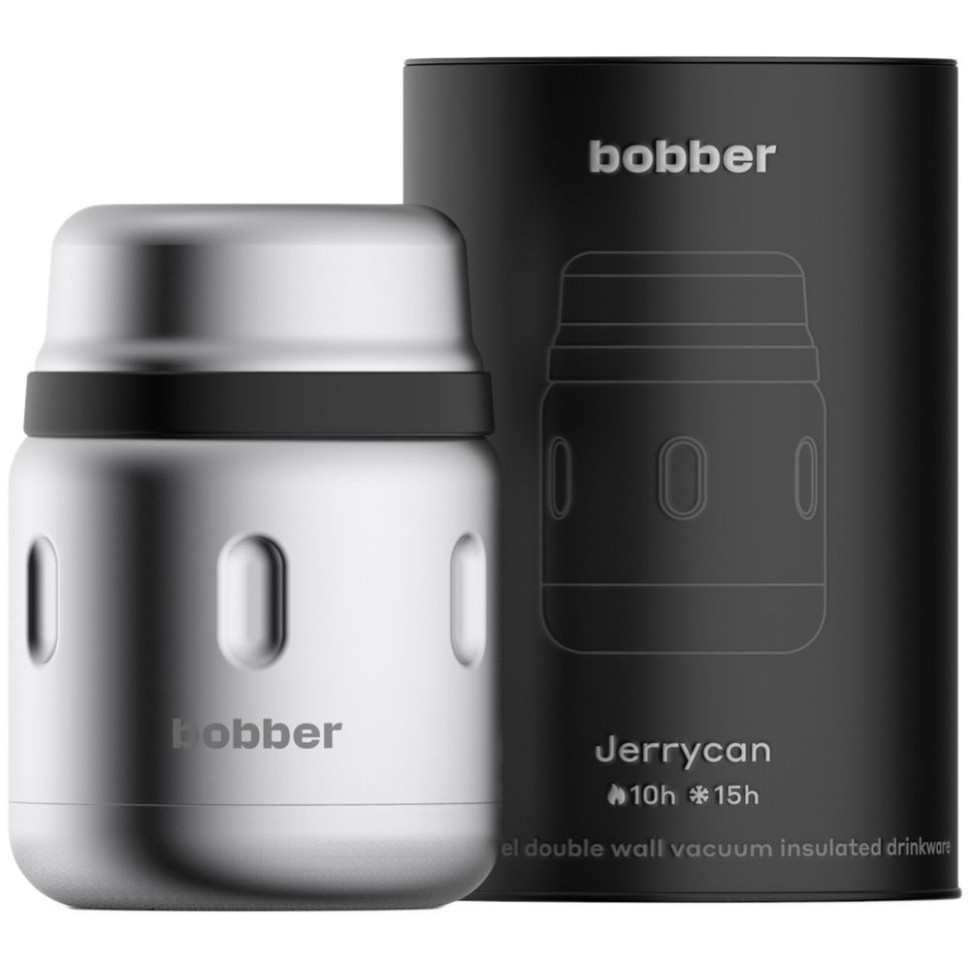 Термос для еды Jerrycan 470, вакуумный, стальной матовый Термос для еды Jerrycan 470, вакуумный, стальной матовый