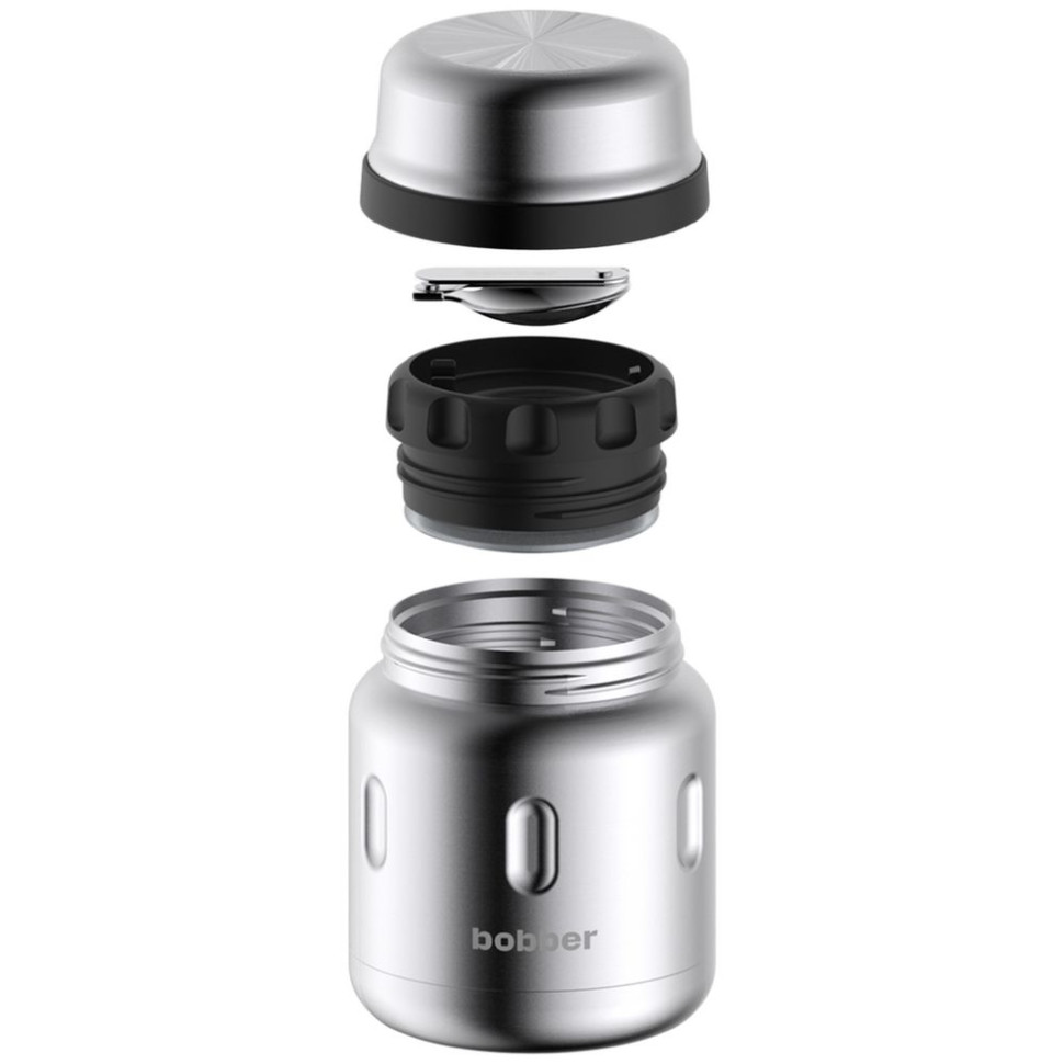 Термос для еды Jerrycan 470, вакуумный, стальной матовый Термос для еды Jerrycan 470, вакуумный, стальной матовый