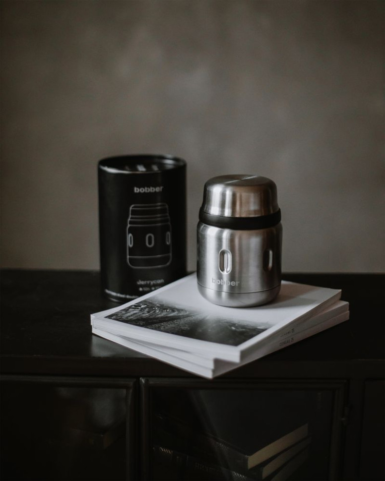 Термос для еды Jerrycan 470, вакуумный, стальной матовый Термос для еды Jerrycan 470, вакуумный, стальной матовый