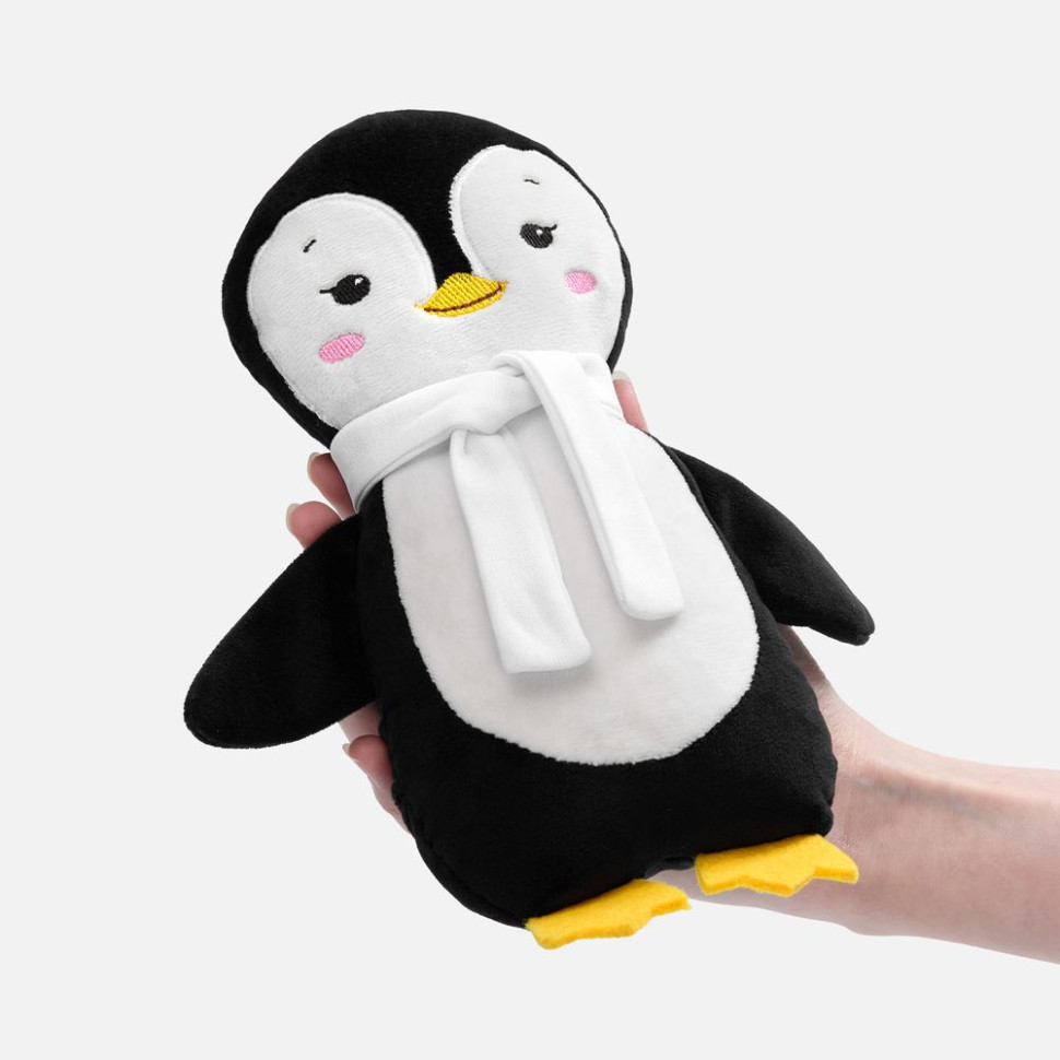 Мягкая игрушка Beastie Toys, пингвиненок с белым шарфом Мягкая игрушка Beastie Toys, пингвиненок с белым шарфом