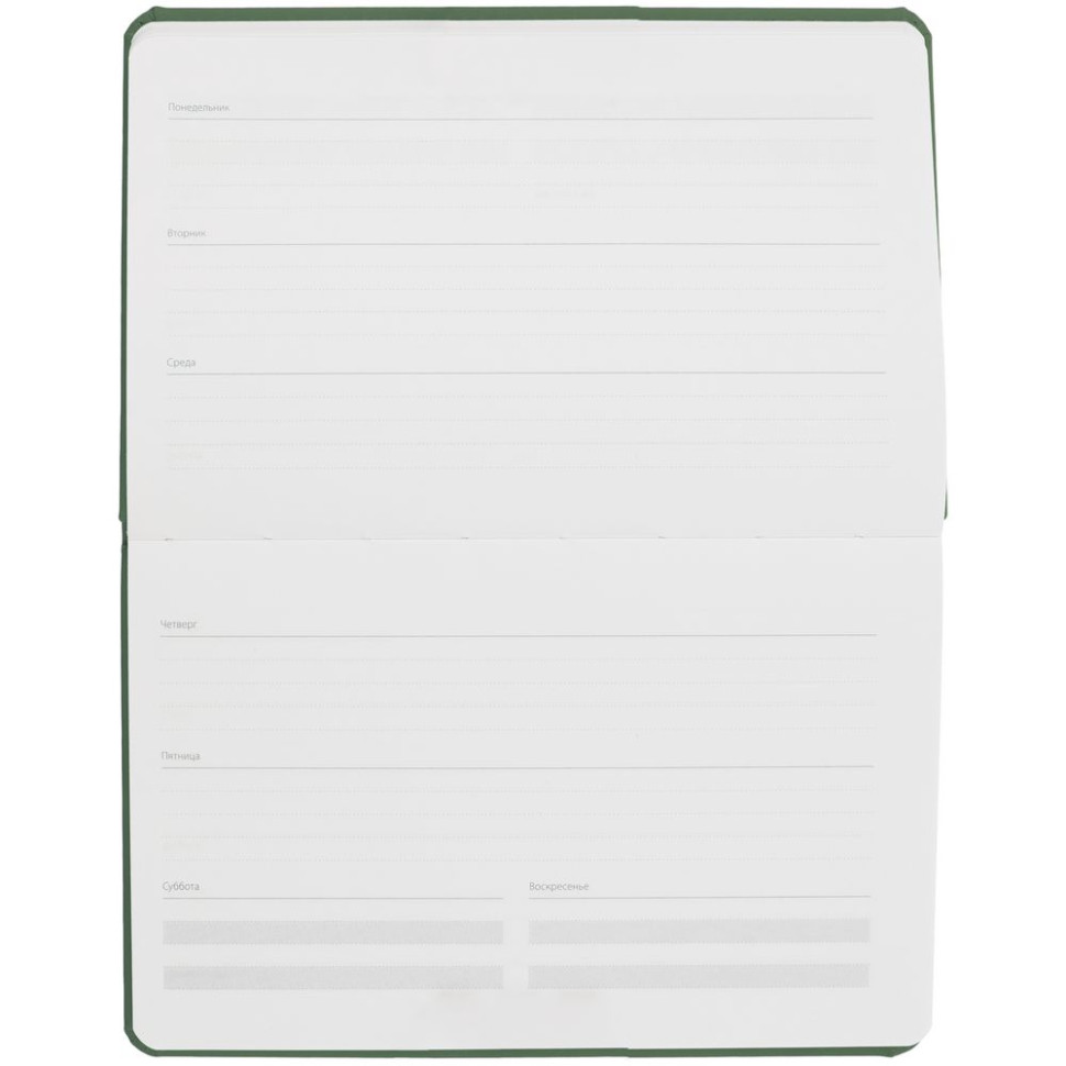 Еженедельник Urban, недатированный, зеленый